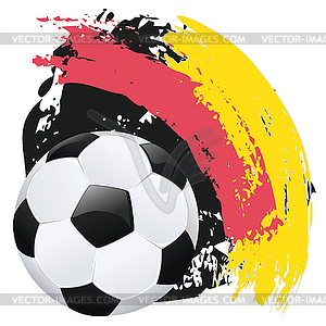 Football Ball and Strokes - vector image