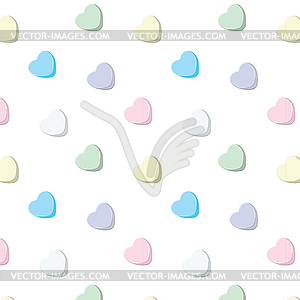 Sweet Candy Hearts - vector clipart