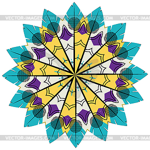 Colorful mandala design - vector clipart