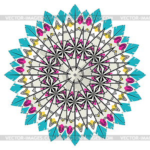 Colorful mandala design - vector clipart