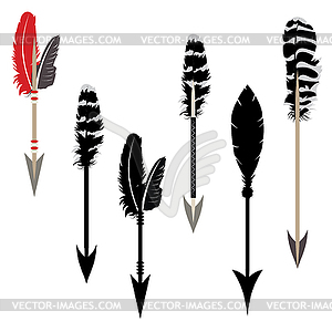 Tribal arrows design - stock vector clipart