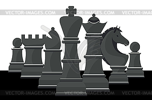 Chess figures design - vector clipart / vector image