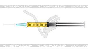 Medical syringe design - vector clipart