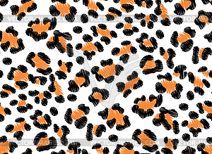 Leopard skin pattern - vector clip art