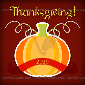 Happy Thanksgiving - vector image