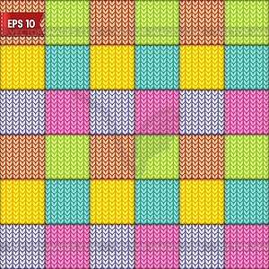 Simple knitted seamless pattern - vector clipart / vector image