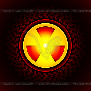 Sign of radiation - vector image