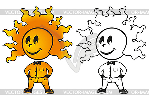 Sunny man - vector image