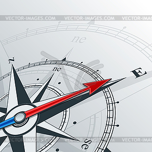 Compass east - royalty-free vector image