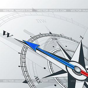 Compass west - vector image