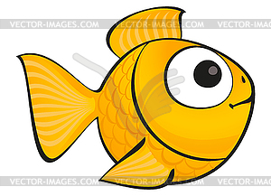 Golden fish - vector clip art