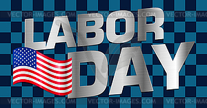 Lettering Labor Day - vector clipart