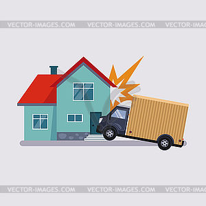 Accident Insurance Illustartion - royalty-free vector clipart