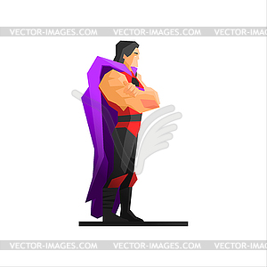 Superhero Profile - vector clipart