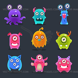 Monsters Lovely - vector clipart / vector image