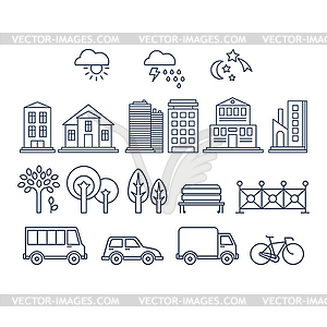 Transportation and City Traffic Infographics - vector clip art