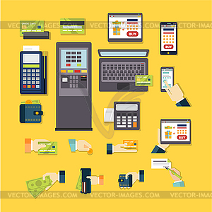 E-commerce Set - vector image