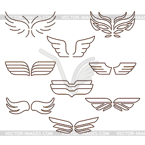 Wings Set - vector image