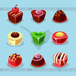 Sweets and Candies Icons - vector clipart