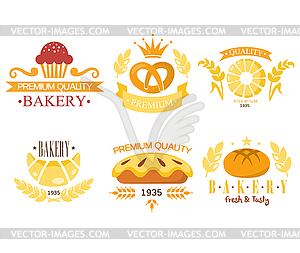 Vintage Bakery Labels - vector image