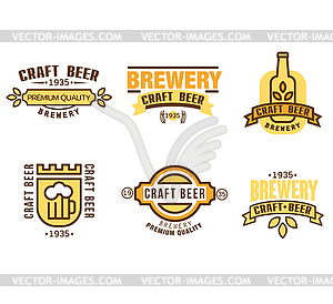 Design Elements for Beer House - vector image