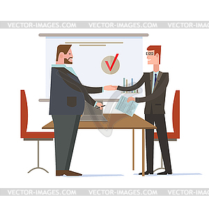 Successful Partnership, Business People - vector image