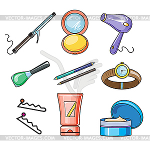 Female and Women Accessories Icon - color vector clipart