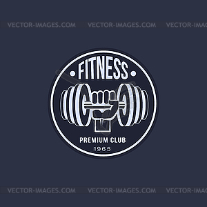 Fitness Emblems Set - vector image