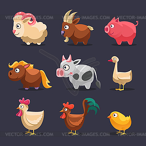 Farm Animals - vector clipart