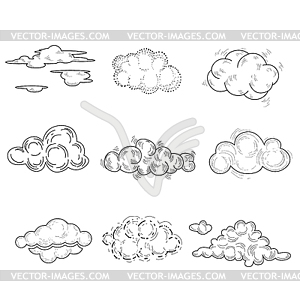 Cloud Set - vector clip art