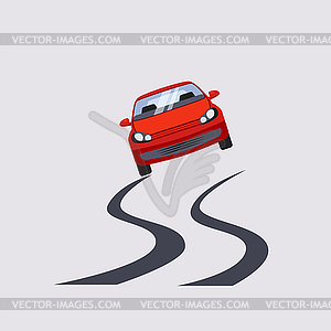 Car Insurance and Unsafe Drive Risk - vector clipart / vector image