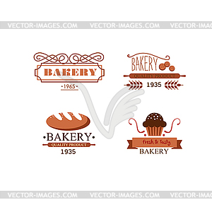 Vintage Bakery Labels - vector clipart / vector image