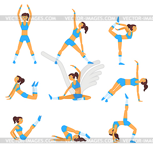 Yoga Healthy lifestyle - royalty-free vector clipart