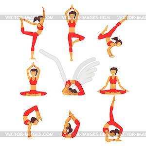 Yoga Healthy lifestyle - vector image