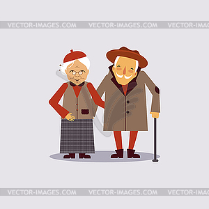 Insurance for Aged Illustartion - vector clip art