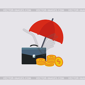 Financial Insurance Illustartion - vector image