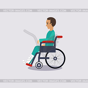 Disability Insurance Illustartion - vector clip art