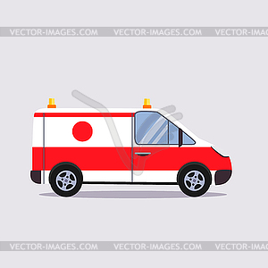 Insurance and Ambulance Illustartion - color vector clipart