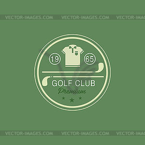 Glod Club Emblem - vector image