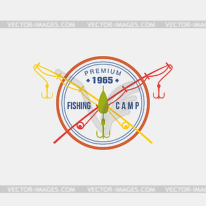 Fishing Camp Logotype - vector clipart