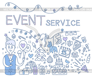 Event Service - vector image