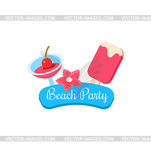 Beach Party. Summer Vacation - vector EPS clipart