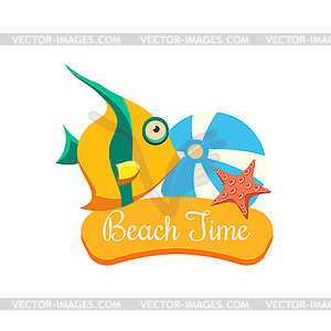 Пляж отпуск - графика в векторе