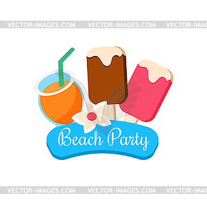 Beach Party - vector clip art