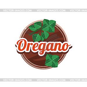 Oregano Spice.  - vector clipart