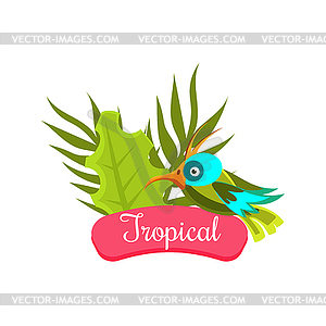 Tropical Summer Vacation - royalty-free vector clipart