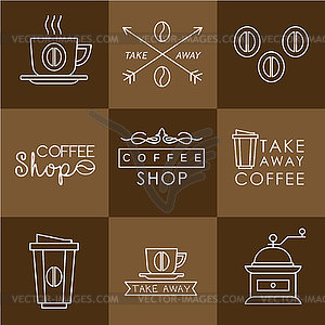 Coffee design set - vector clipart