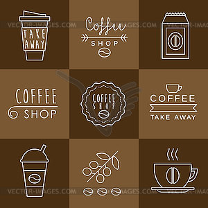 Coffee design set - vector image