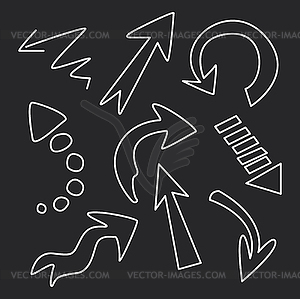 Set of arrows - vector clipart