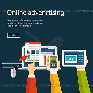 Internet Advertising - vector clipart